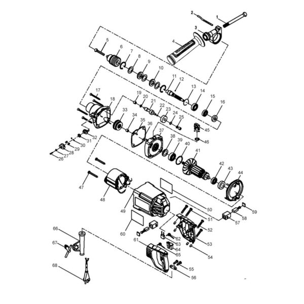 Crown hammer drill model CT-10032